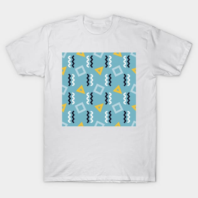 Memphis 80s Style Graphic Design Pattern T-Shirt by DankFutura